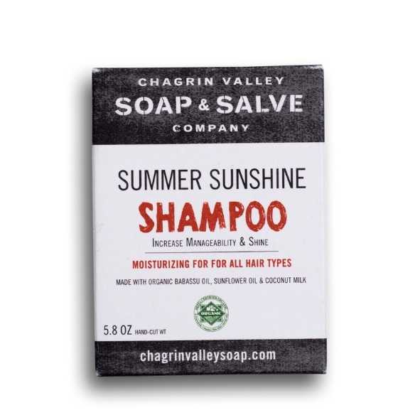 Summer Sunshine shampoo bar chagrin valley soap and salve