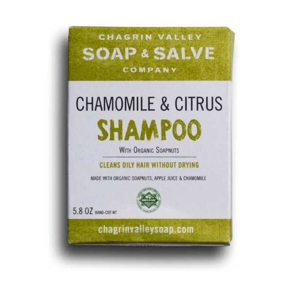Chagrin valley soap and ssale chamomile and citrus shampoo bar