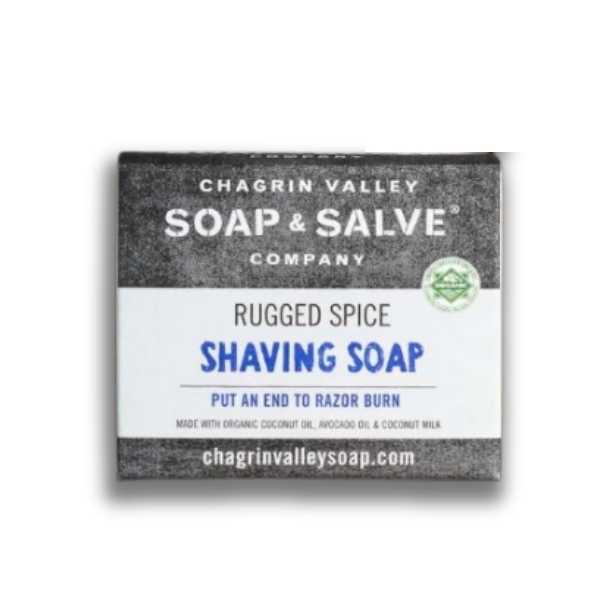 Chagrin valley soap and salve rugged spice scheerzeep