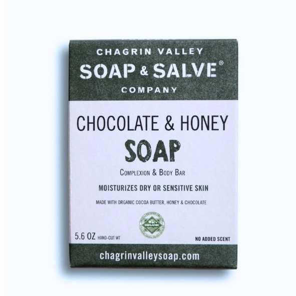 Chagrin valley soap and salve chocolate and honey soapbar zeepbar