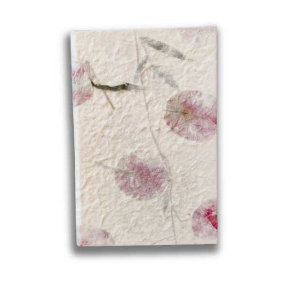 Olino natuurlijk handgeschept papier ingelegde bloemen mulberry papier notitiebok a6