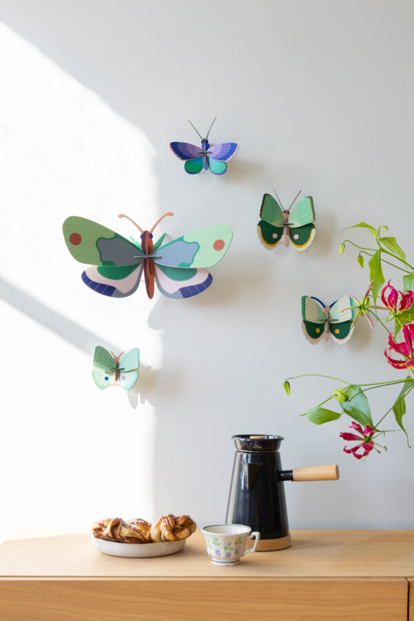 Studio Roof Vlinders fern stiped butterflies groen